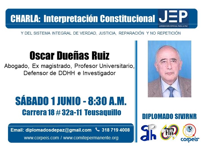 Charla: Interpretación Constitucional JEP