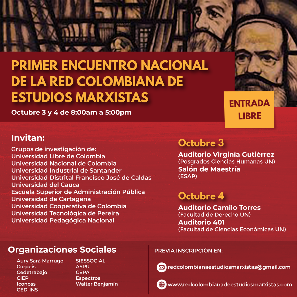 Primer Encuentro Nacional Red Colombiana de Estudios Marxistas
