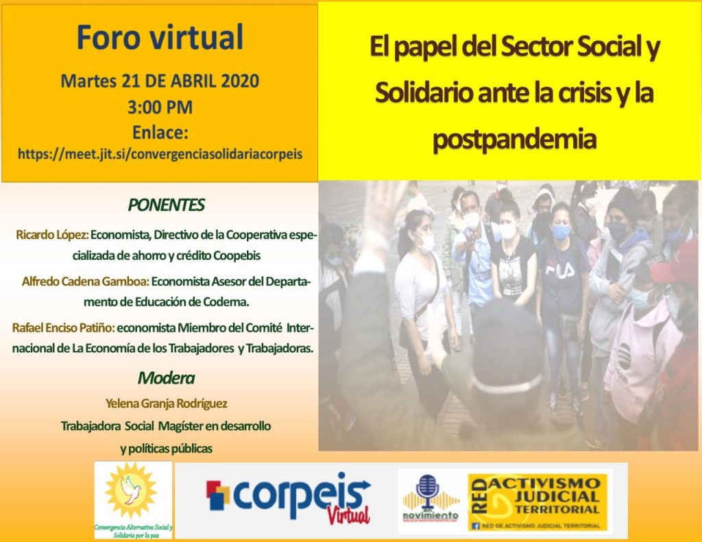 El papel del sector social y solidario ante la crisis y la postpandemia