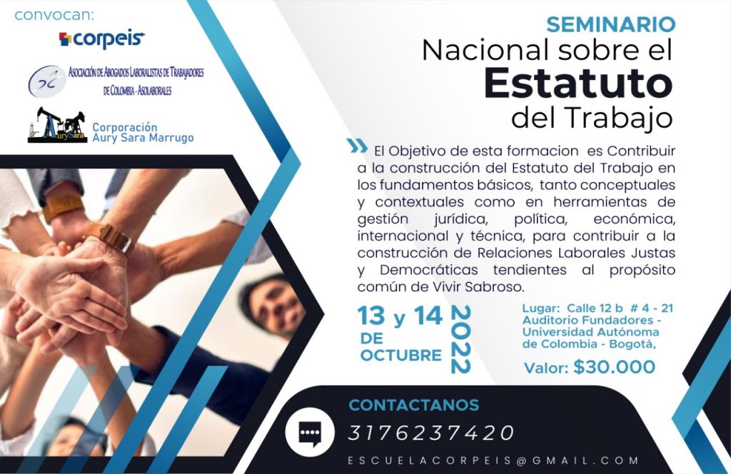 SEMINARIO NACIONAL SOBRE ESTATUTO DEL TRABAJO