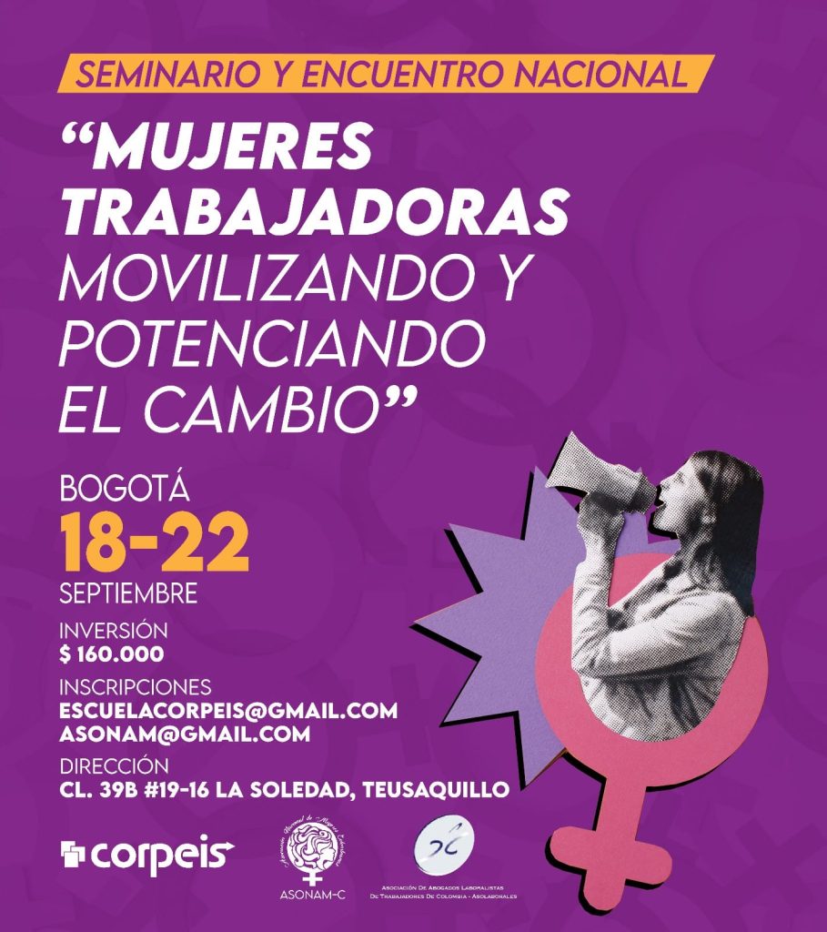 SEMINARIO Y ENCUENTRO NACIONAL MUJERES TRABAJADORAS